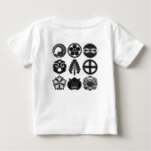 9つのkamons Ver.1 ベビーTシャツ (裏面)