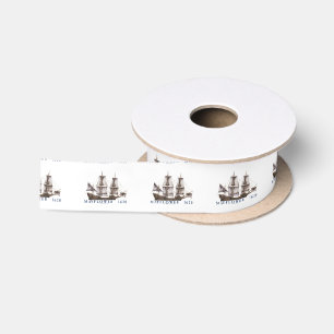 9つのmayflowerの船 サテンリボン