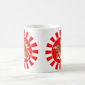 9つは後につきましたアカギツネ(Kitsune)の コーヒーマグカップ (中央)