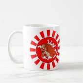 9つは後につきましたアカギツネ(Kitsune)の コーヒーマグカップ (左)