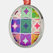 9つ星ハクナマタパターン メタルオーナメント (左)