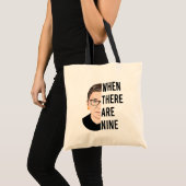 9の場合- RGB、Ruth Bader Ginsburg トートバッグ (正面(商品))