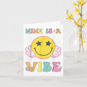 9はVibe 9番目の誕生日Groovyスマイル顔9 Ye カード (黄色い花)