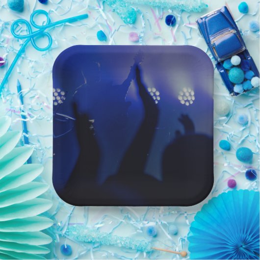 9よくはしゃぐ"正方形紙プレートのパターン ペーパープレート (パーティー)