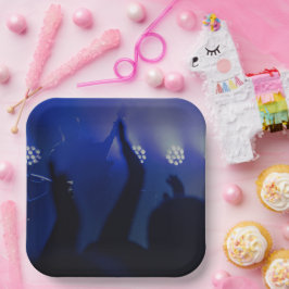 9よくはしゃぐ"正方形紙プレートのパターン ペーパープレート