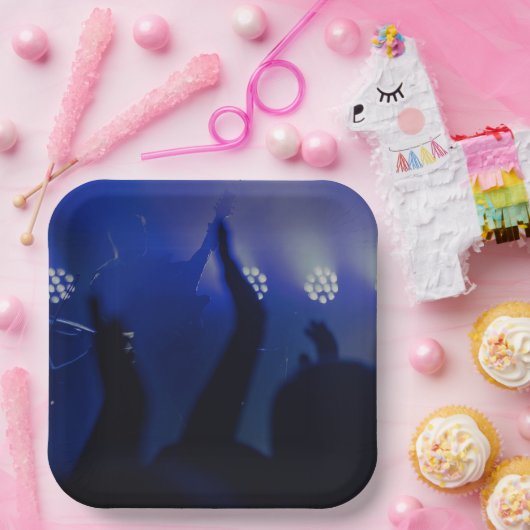 9よくはしゃぐ"正方形紙プレートのパターン ペーパープレート (パーティー)