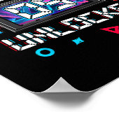 9アンロックゲーマー9誕生日ギフトビデオゲームボーイズ ポスター (角)