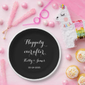 9インチの紙プレートを経て結婚ずっと幸せに ペーパープレート (パーティー)