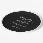 9インチの紙プレートを経て結婚ずっと幸せに ペーパープレート (アングル)