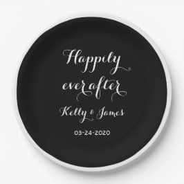 9インチの紙プレートを経て結婚ずっと幸せに ペーパープレート