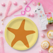 9インチヒトデ紙プレート ペーパープレート (パーティー)