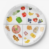 9インチラウンドプレート、特殊なニーズ ペーパープレート (正面)