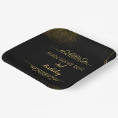 9インチ正方形フローラ誕生日パーティー紙プレート。 ペーパープレート (傾斜あり)