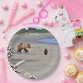 9インチ紙プレート（グリズリーベアとカッブ付き） ペーパープレート (パーティー)