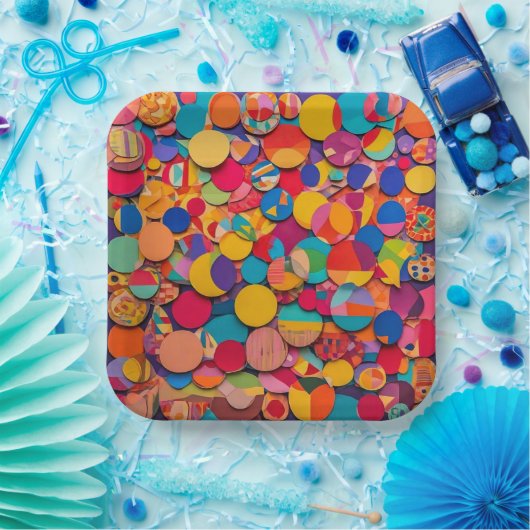 9インチ 角型 紙皿 (パーティー)