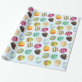 9イースターカラフルエッグ ラッピングペーパー (アンロールド)