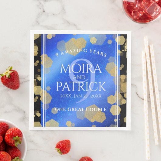 9エレガントthラピスラズリ結婚の記念日 (インサイチュ)