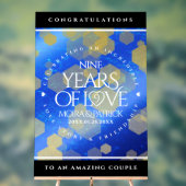 9エレガントthラピスラズリ結婚の記念日 アクリルサイン (ニュートラル)