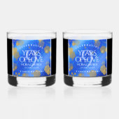 9エレガントthラピスラズリ結婚の記念日 ウイスキーグラス (裏面)