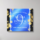 9エレガントthラピスラズリ結婚の記念日 キャンバスプリント (正面)