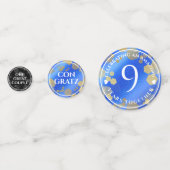 9エレガントthラピスラズリ結婚の記念日 コンフェッティ (正面)