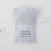 9エレガントthラピスラズリ結婚の記念日 サンキューカード (内部)