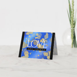 9エレガントthラピスラズリ結婚の記念日 サンキューカード