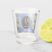 9エレガントthラピスラズリ結婚の記念日 ショットグラス (裏面)