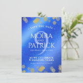 9エレガントthラピスラズリ結婚の記念日 セーブザデート (スタンド正面)