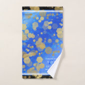 9エレガントthラピスラズリ結婚の記念日 バスタオルセット (ハンドタオル)