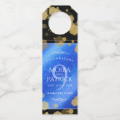 9エレガントthラピスラズリ結婚の記念日 ボトルネックタグ (裏面)