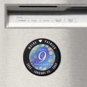 9エレガントthラピスラズリ結婚の記念日 マグネット (インサイチュ (食洗機))