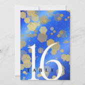 9エレガントthラピスラズリ結婚の記念日 招待状 (裏面)