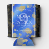 9エレガントthラピスラズリ結婚の記念日 缶クーラー (裏面)