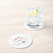 9エンネアグラム型コースター付きコーヒー ラウンドペーパーコースター (インサイチュ)