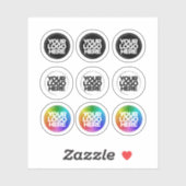 9カスタムロゴ小0.50インチ~0.75インチステッカー澄ん シール (シート)