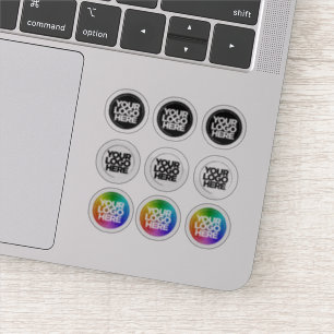 9カスタムロゴ小0.50インチ～0.75インチステッカー澄ん シール