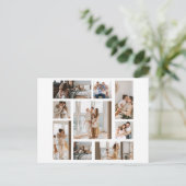 9カスタム枚フォトコラージュの個人用はがき シーズンポストカード (スタンド正面)