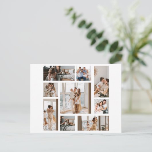 9カスタム枚フォトコラージュの個人用はがき シーズンポストカード (スタンド正面)