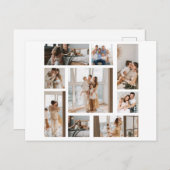 9カスタム枚フォトコラージュの個人用はがき シーズンポストカード (正面/裏面)