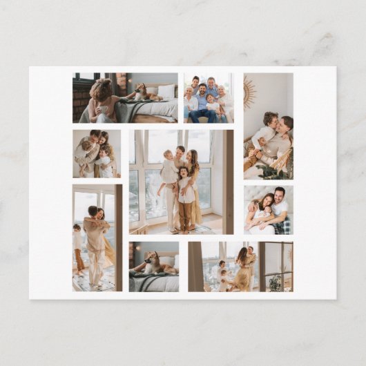 9カスタム枚フォトコラージュの個人用はがき シーズンポストカード (正面)