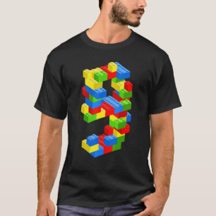 9カッコいい番目の誕生日建物ブロック9歳の少年 Tシャツ