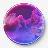 9カラフル"ラウンド紙プレートが明るくなる ペーパープレート (正面)