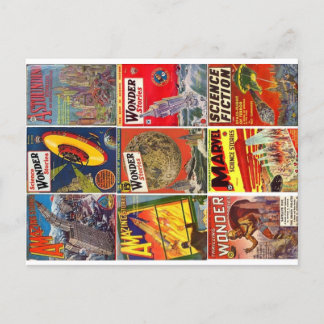 9クラシックパルプSFがはがきをカバー ポストカード