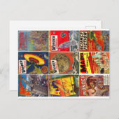 9クラシックパルプSFがはがきをカバー ポストカード (正面/裏面)