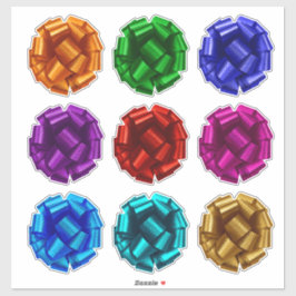 9クラッシュプルーフギフトラップ弓の郵送キスカット シール