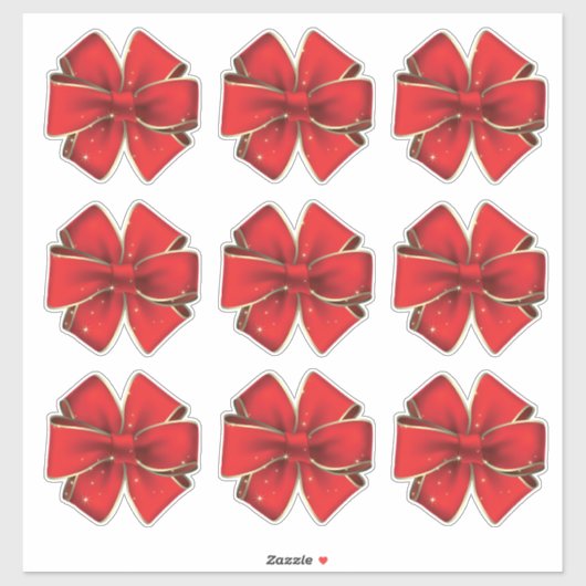 9クラッシュプルーフギフトラップ弓の郵送キスカット シール (シート)