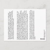 #9クリング – 扶養家族から ポストカード (裏面)