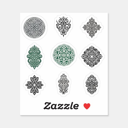 9ケルトデザインカットビニールシール シール