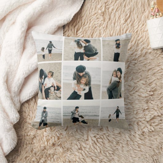 9シンプル枚の写真のカスタム装飾用クッション クッション (ブランケット)